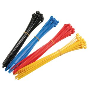 colorful cable ties